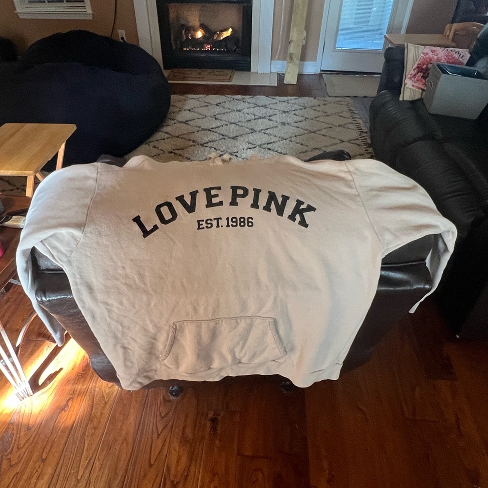 Victoria Secret Lovw Pink Hoodie XL